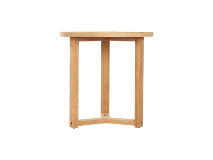 Cross Legs Nesting Teak Patio Side Table