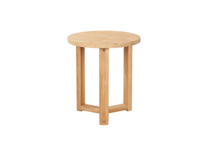 Cross Legs Nesting Teak Patio Side Table