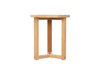 Cross Legs Nesting Teak Patio Side Table