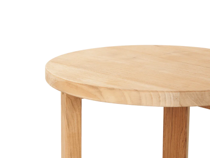 Cross Legs Nesting Teak Patio Side Table