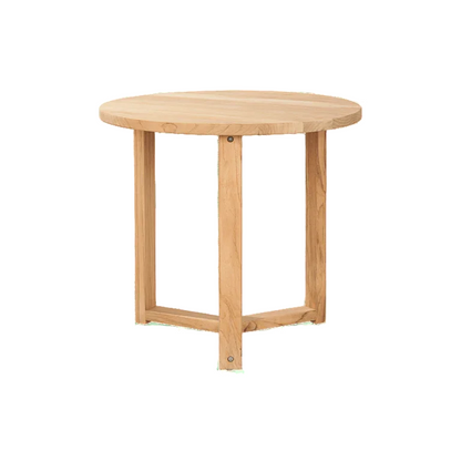 Cross Legs Nesting Teak Patio Side Table