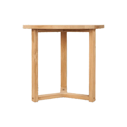 Cross Legs Nesting Teak Patio Side Table