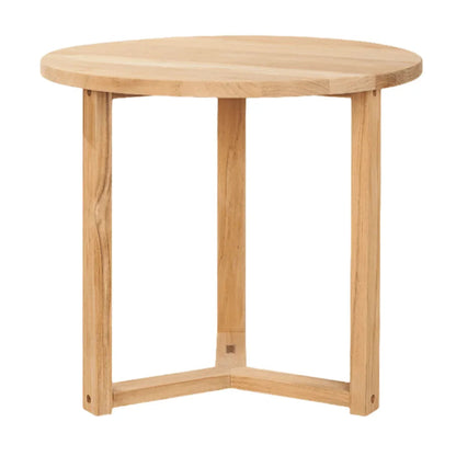 Cross Legs Nesting Teak Patio Side Table