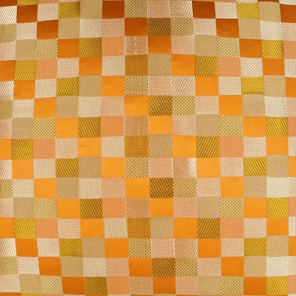 Cubit Plaid Check Orange Large Throw Pillow Insert