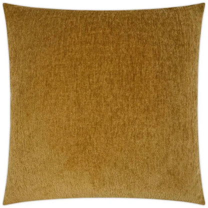 Cuddle Mustard Solid Yellow Large Throw Pillow Insert