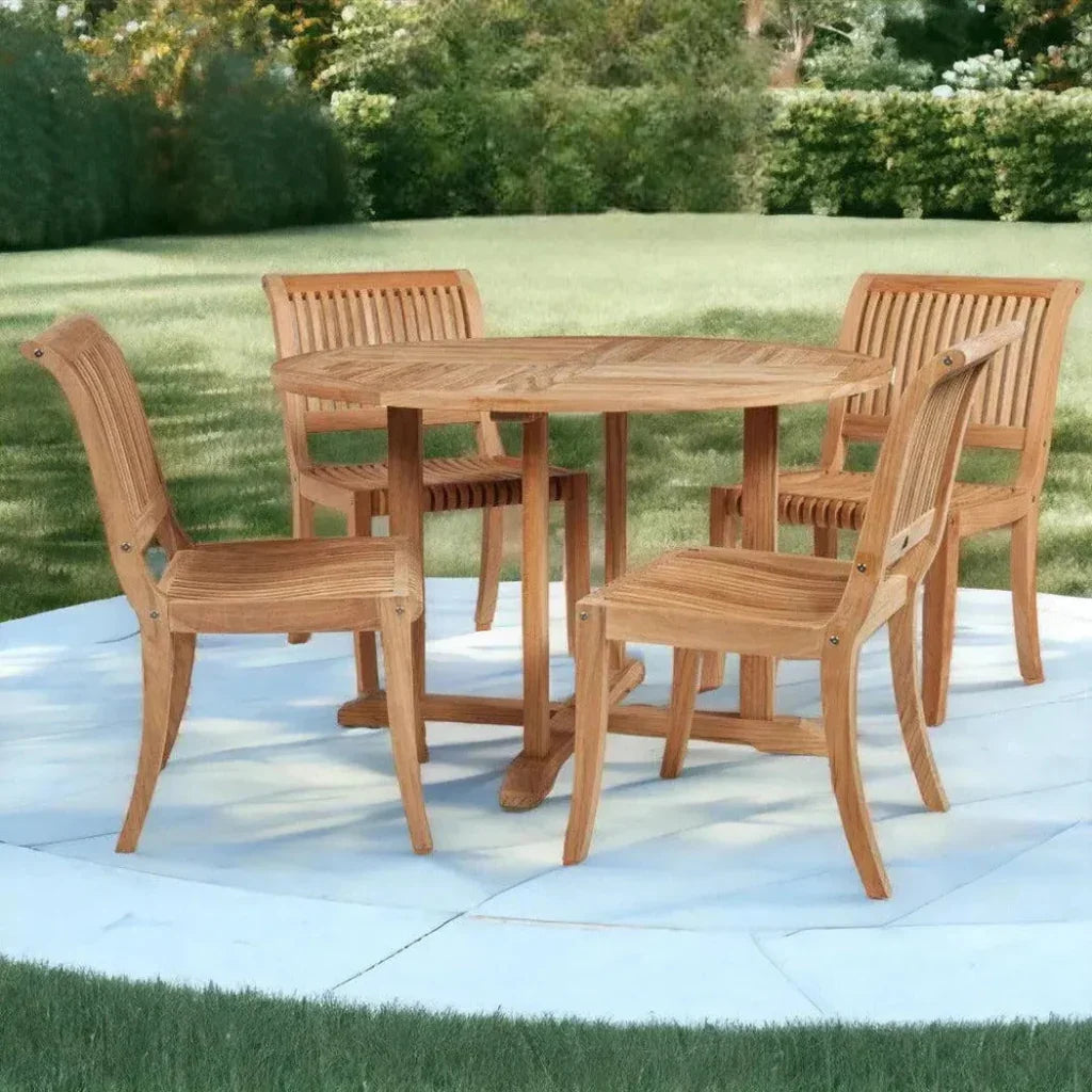 Curtis 47.25-inch Round Outdoor Dining Table