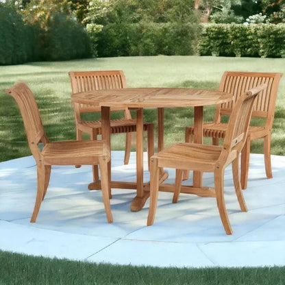 Curtis 47.25-inch Round Outdoor Dining Table