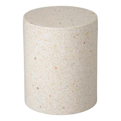 Cylinder 18 in.Terrazzo Garden Stool