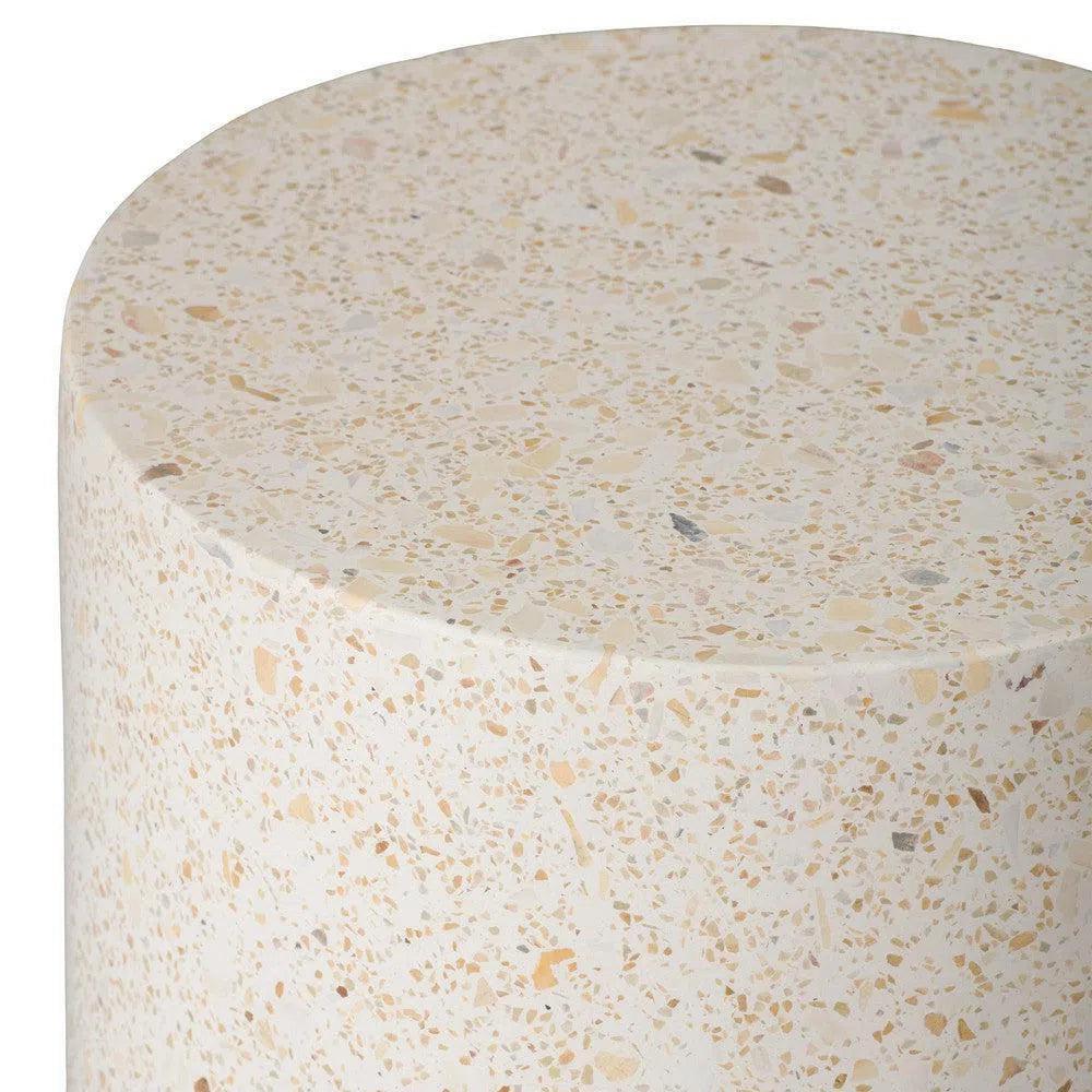Cylinder 18 in.Terrazzo Garden Stool