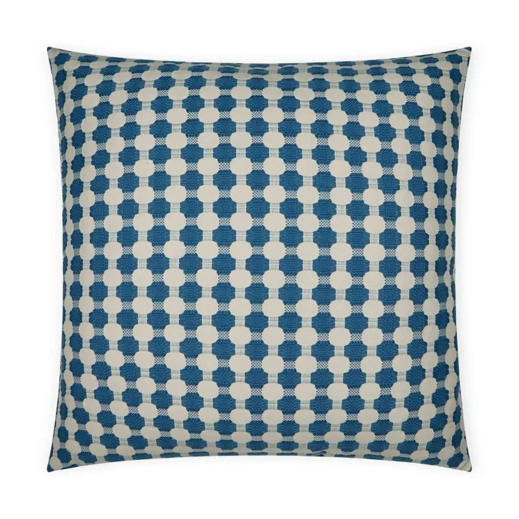 Cypress Handmade Blue Throw Pillow
