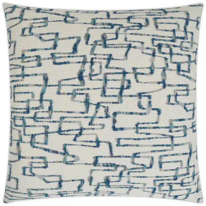 Da Vinci Lapis Blue Throw Pillow With Insert