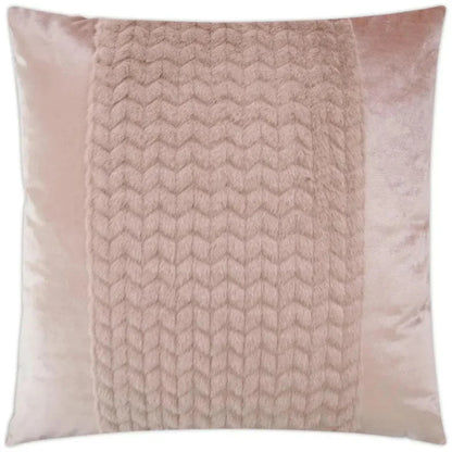 Dainty Band Blush Pink Throw Pillow Insert