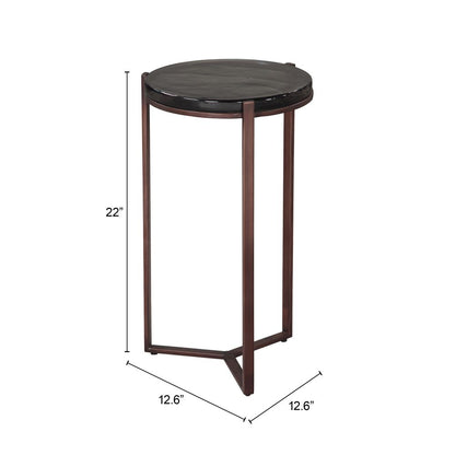 Daiza Iron Frame Round Side Table