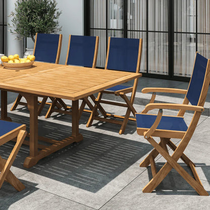Dalton Teak Patio Dining Set 9PC