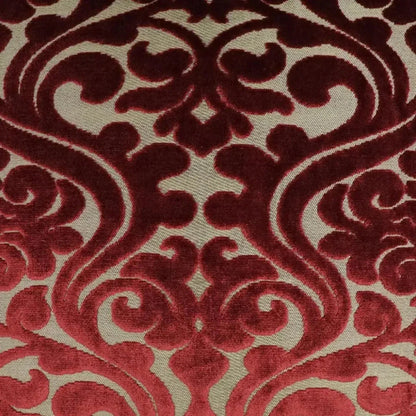 Damascus Wine Traditional Red Large Throw Pillow Insert