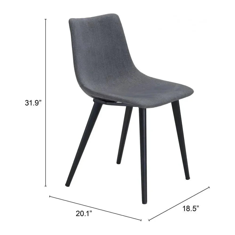 Daniel Performance Fabric Armless Dining Chair 2PC