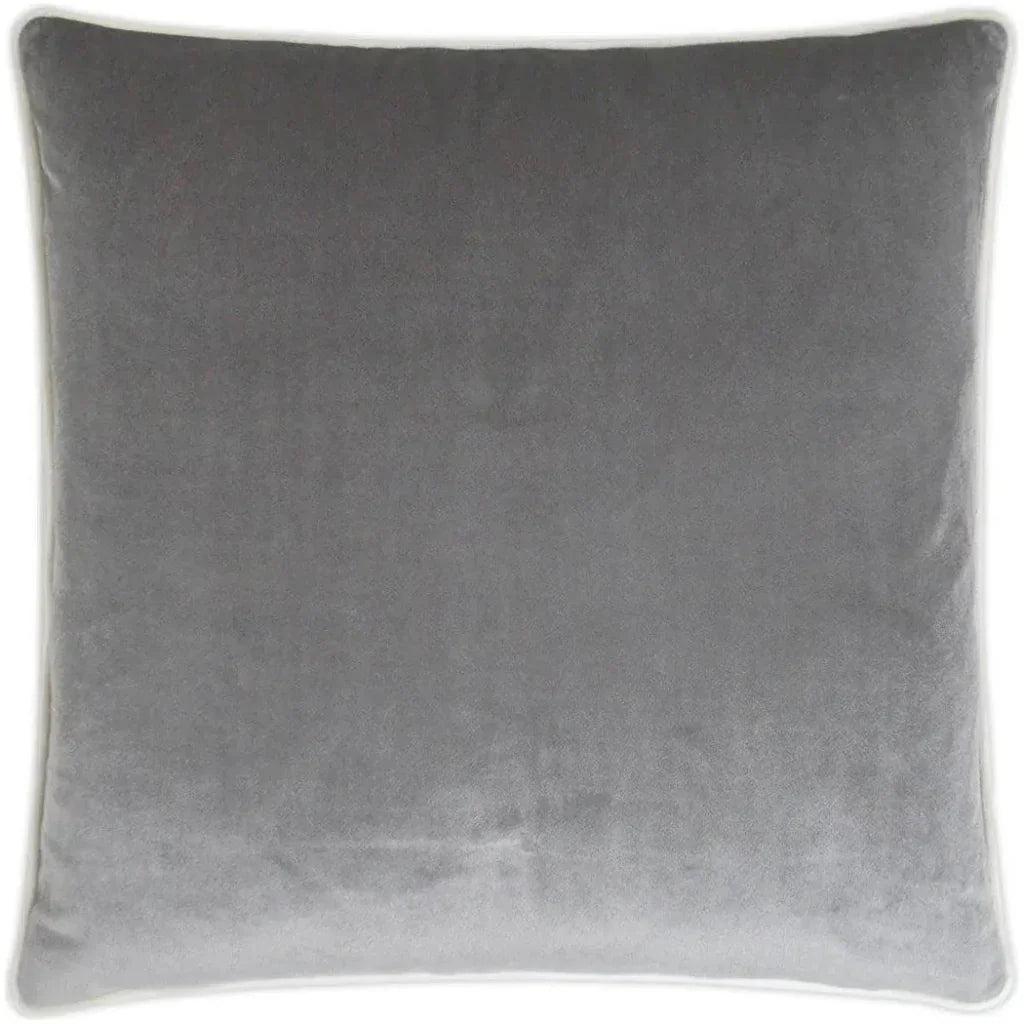 Darling Smoke Grey Throw Pillow With Insert