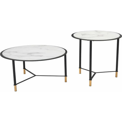 Davis White Coffee Tables Set of 2