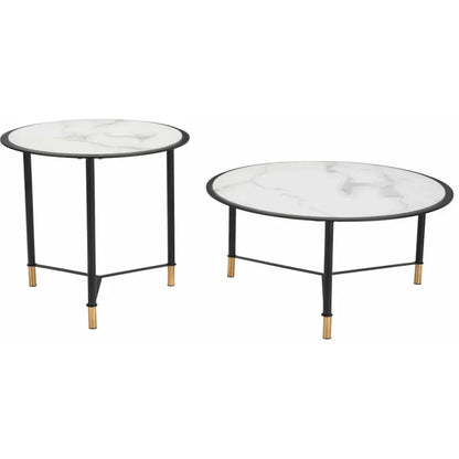 Davis White Coffee Tables Set of 2