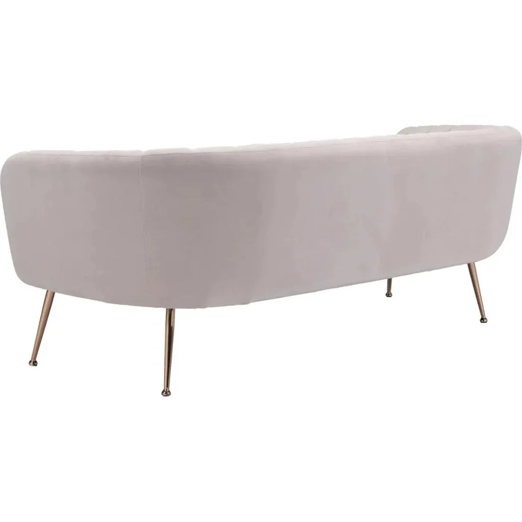 Deco Sofa Beige & Gold