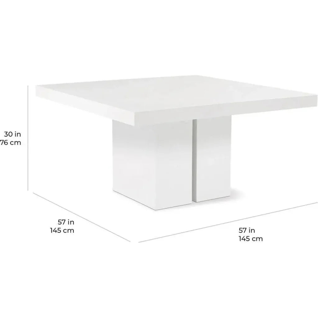 Delapan Dining Table - Grey Outdoor Dining Table