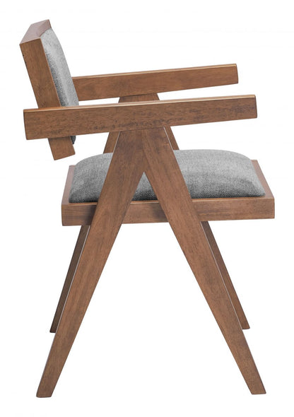 Delhi Grey Fabric Dining Chair 2PC