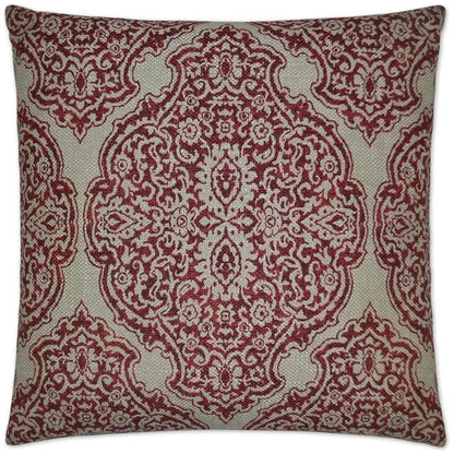 Delmonico Red Throw Pillow With Insert