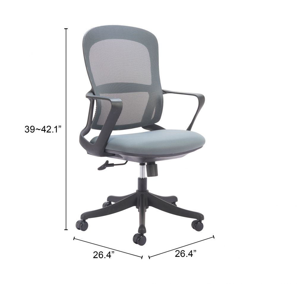 Delo Grey Mesh Fabric Office Chair