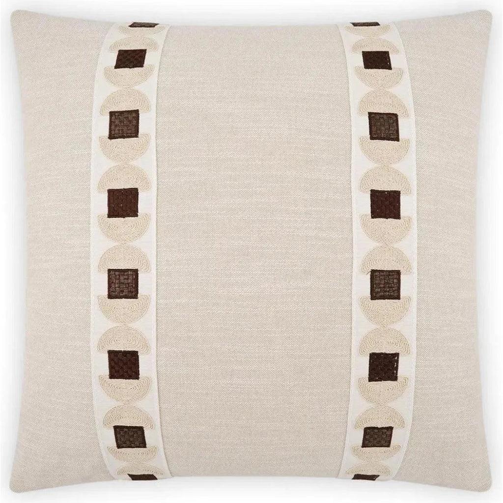 Demeter Brown Throw Pillow With Insert