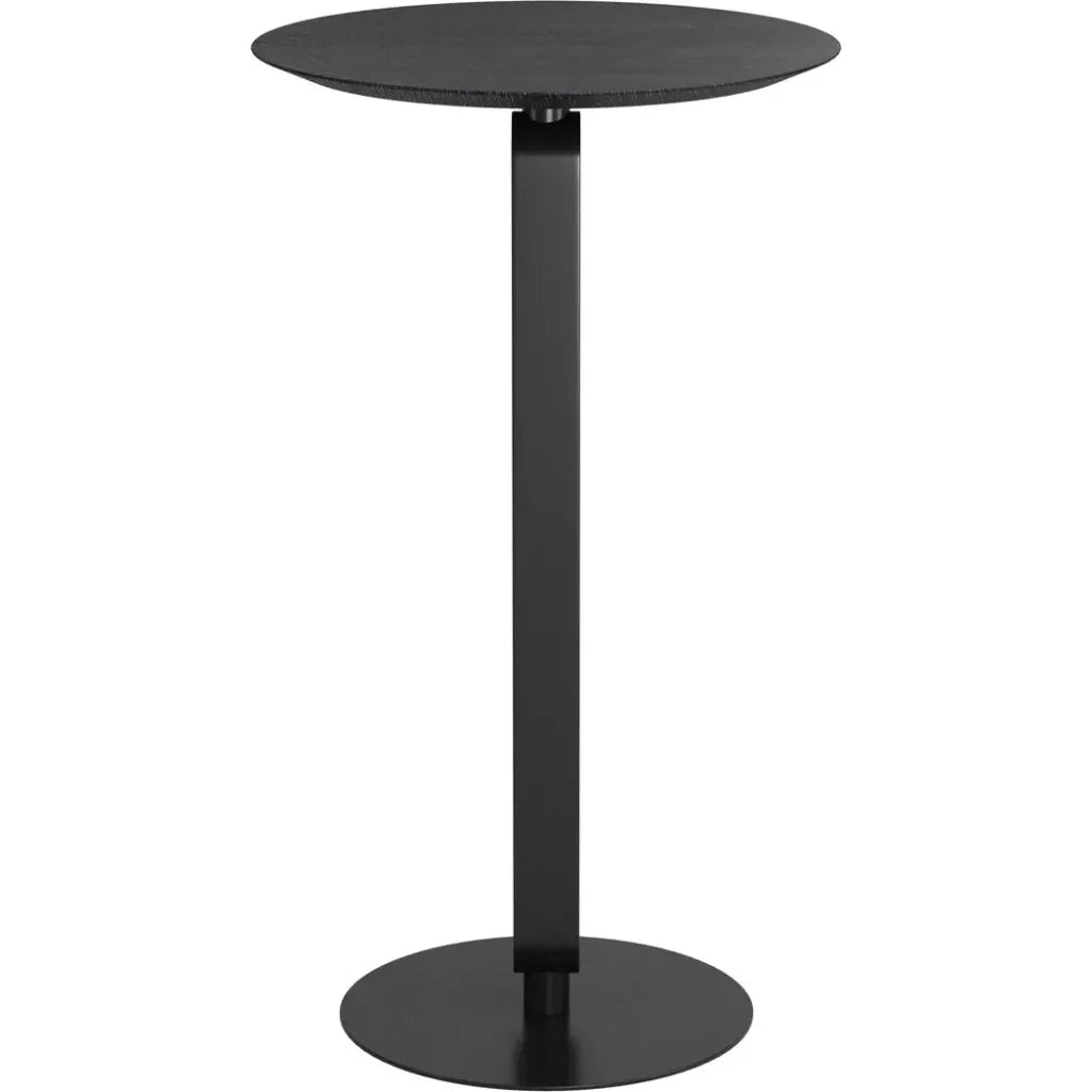 Derry Black Round Bar Table