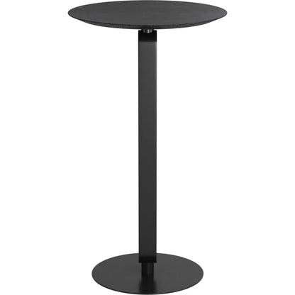 Derry Black Round Bar Table