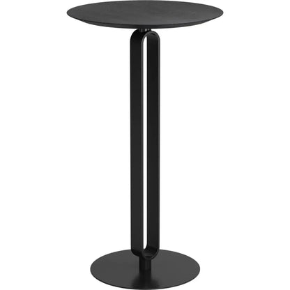 Derry Black Round Bar Table