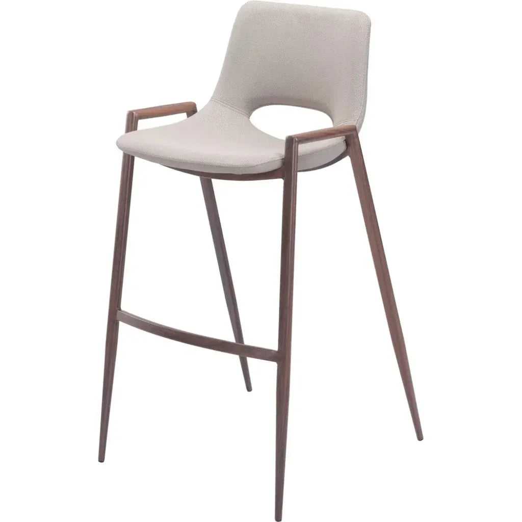 Desi Bar Chair (Set of 2) Beige