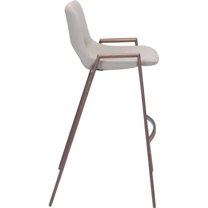 Desi Bar Chair (Set of 2) Beige