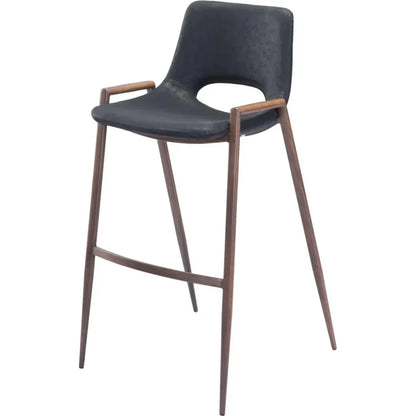 Desi Bar Chair (Set of 2) Black