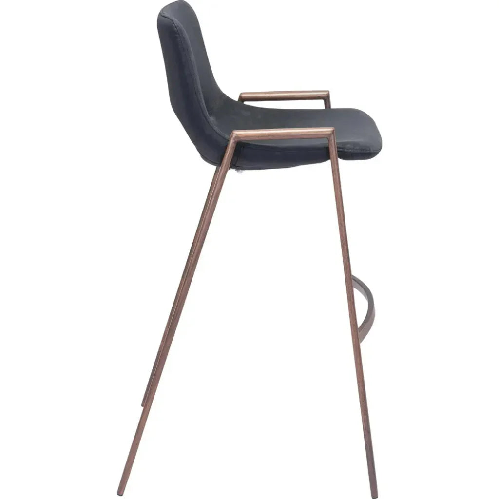 Desi Bar Chair (Set of 2) Black