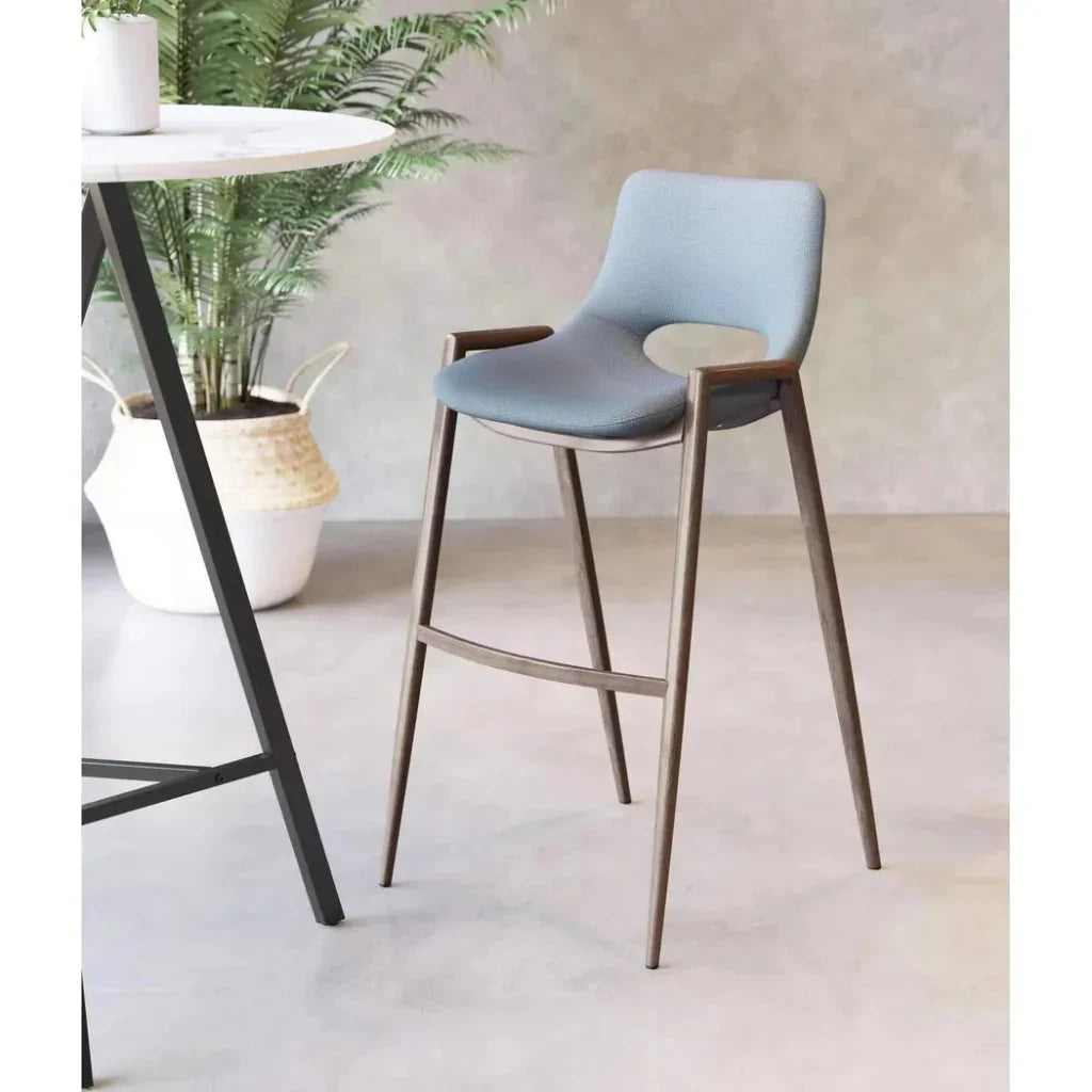 Desi Bar Chair (Set of 2) Gray