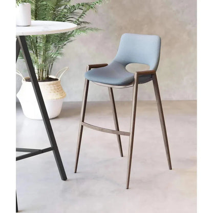 Desi Bar Chair (Set of 2) Gray