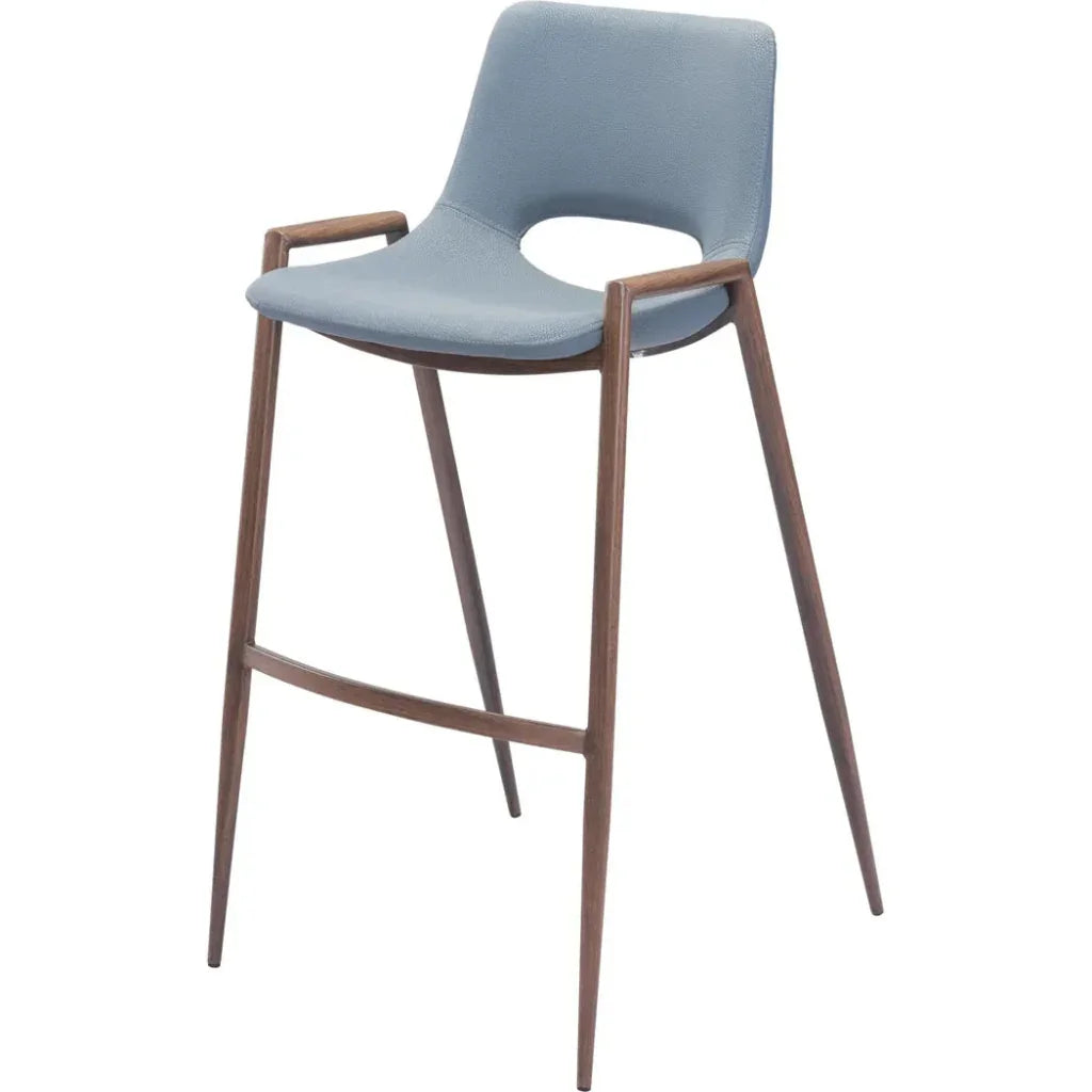 Desi Bar Chair (Set of 2) Gray