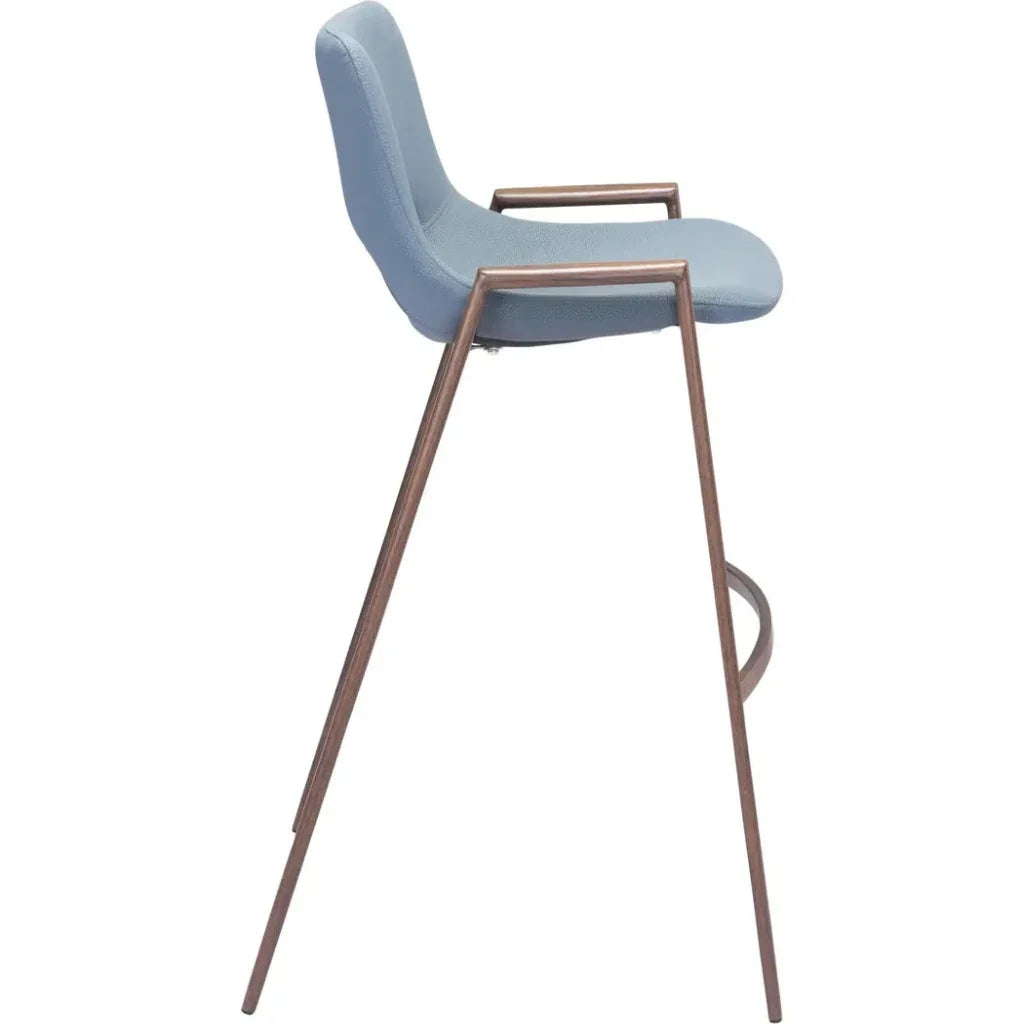 Desi Bar Chair (Set of 2) Gray