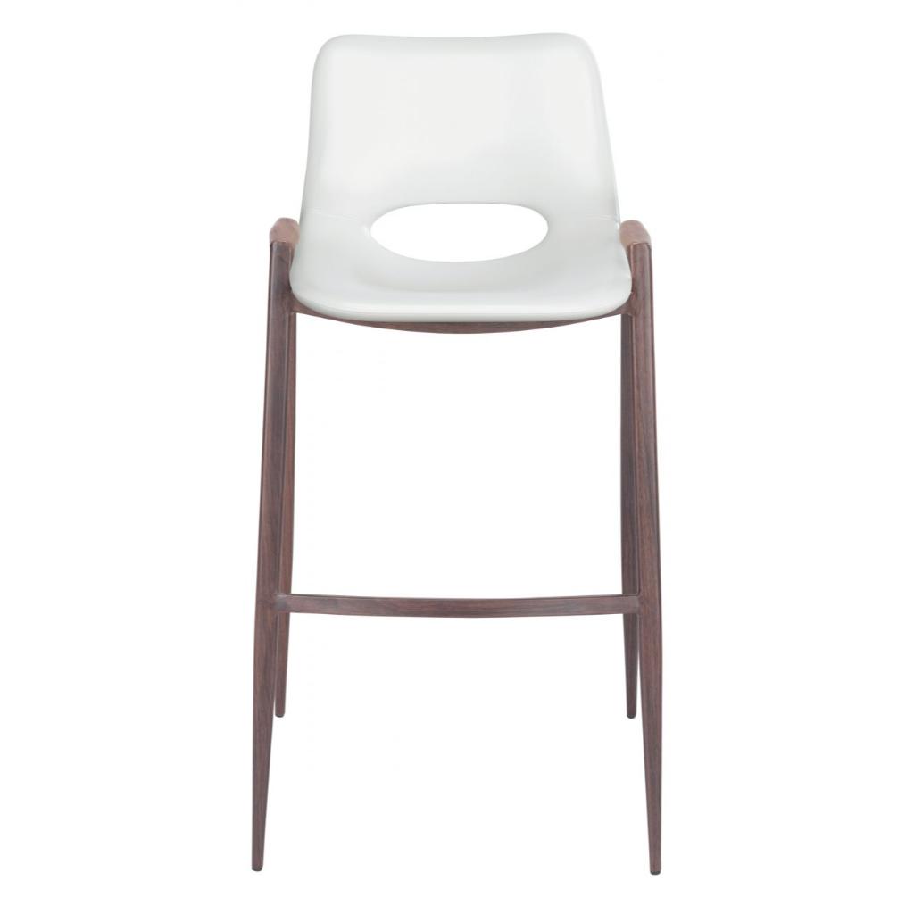 Desi Mid-Century Leather Barstool (Set of 2)