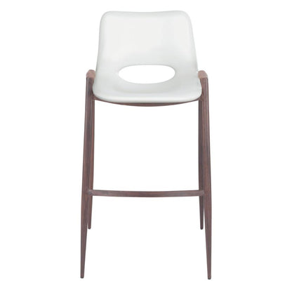 Desi Mid-Century Leather Barstool (Set of 2)