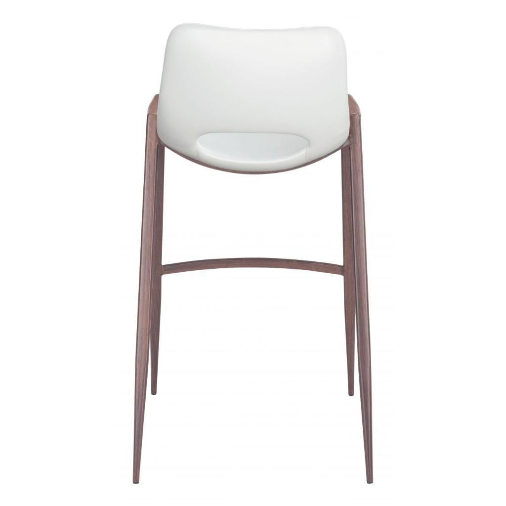 Desi Mid-Century Leather Barstool (Set of 2)