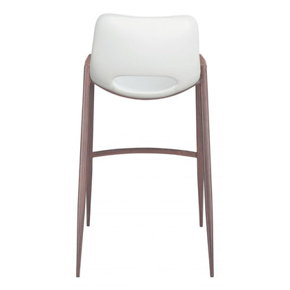 Desi Mid-Century Leather Barstool (Set of 2)
