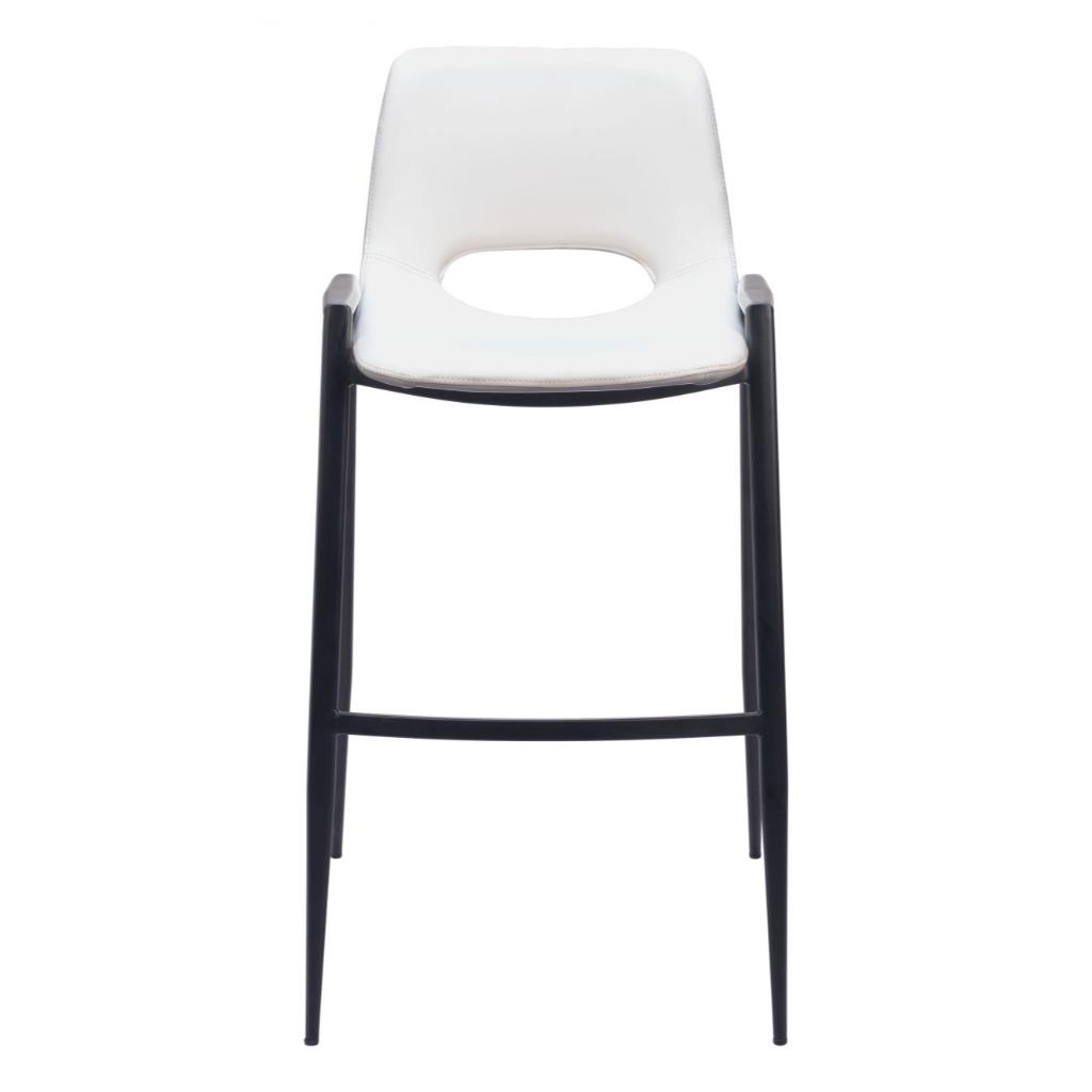 Desi Mid-Century Leather Barstool (Set of 2)