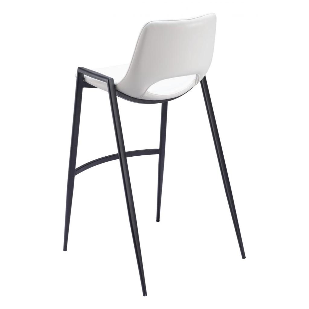 Desi Mid-Century Leather Barstool (Set of 2)