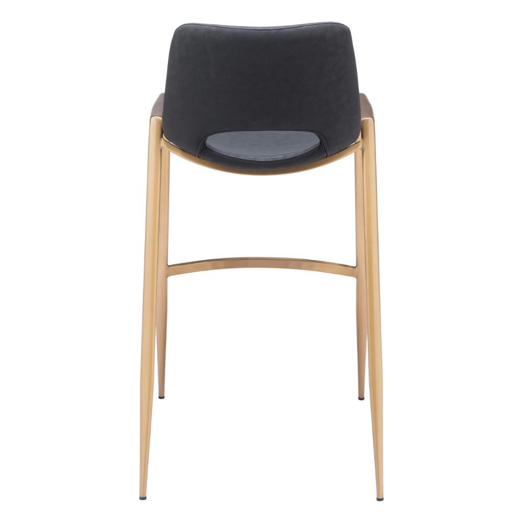 Desi Mid-Century Leather Barstool (Set of 2)