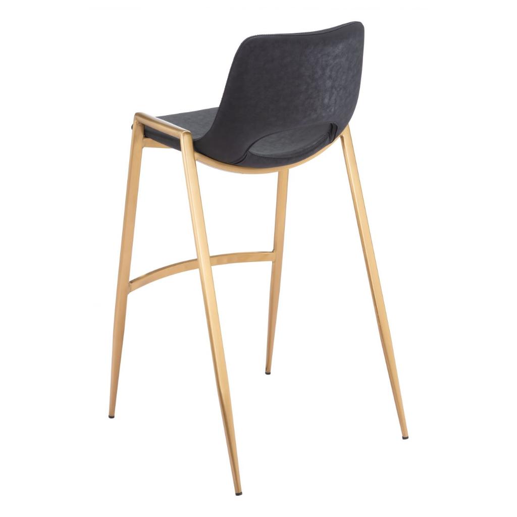 Desi Mid-Century Leather Barstool (Set of 2)