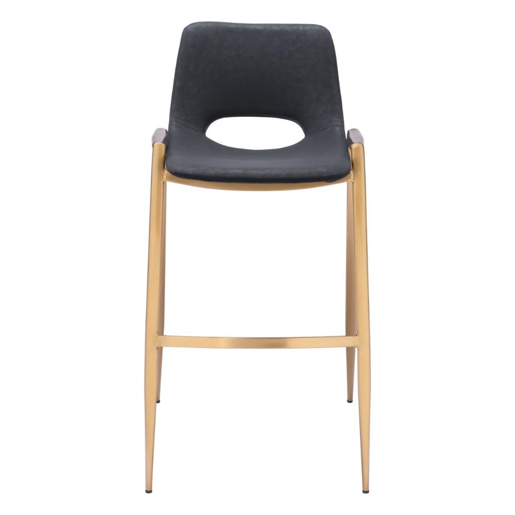 Desi Mid-Century Leather Barstool (Set of 2)
