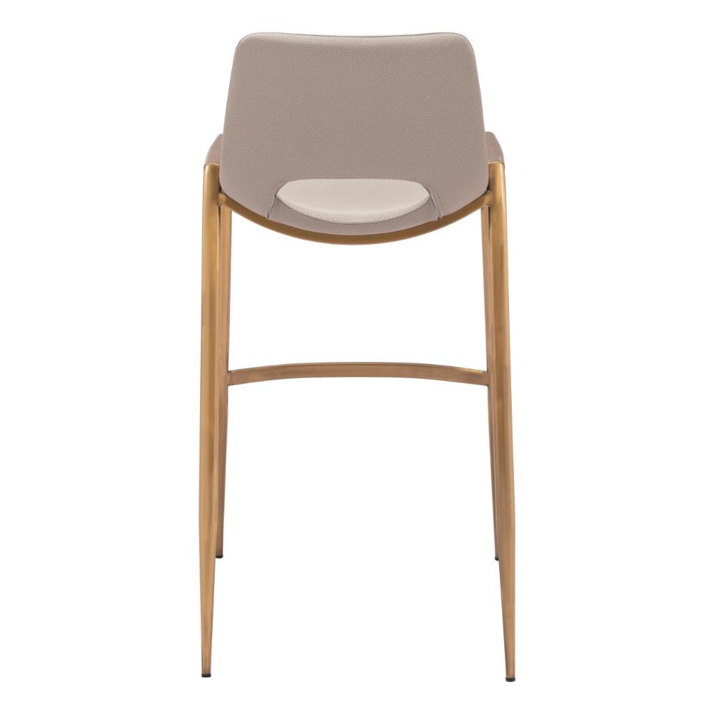 Desi Mid-Century Leather Barstool (Set of 2)